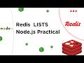 Redis LIST Data Type Full Practical | All List Commands in CLI & Node.js