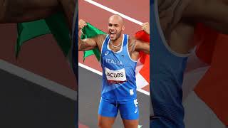 【五輪連続写真】イタリアのヤコブスが制す　陸上男子100m決勝