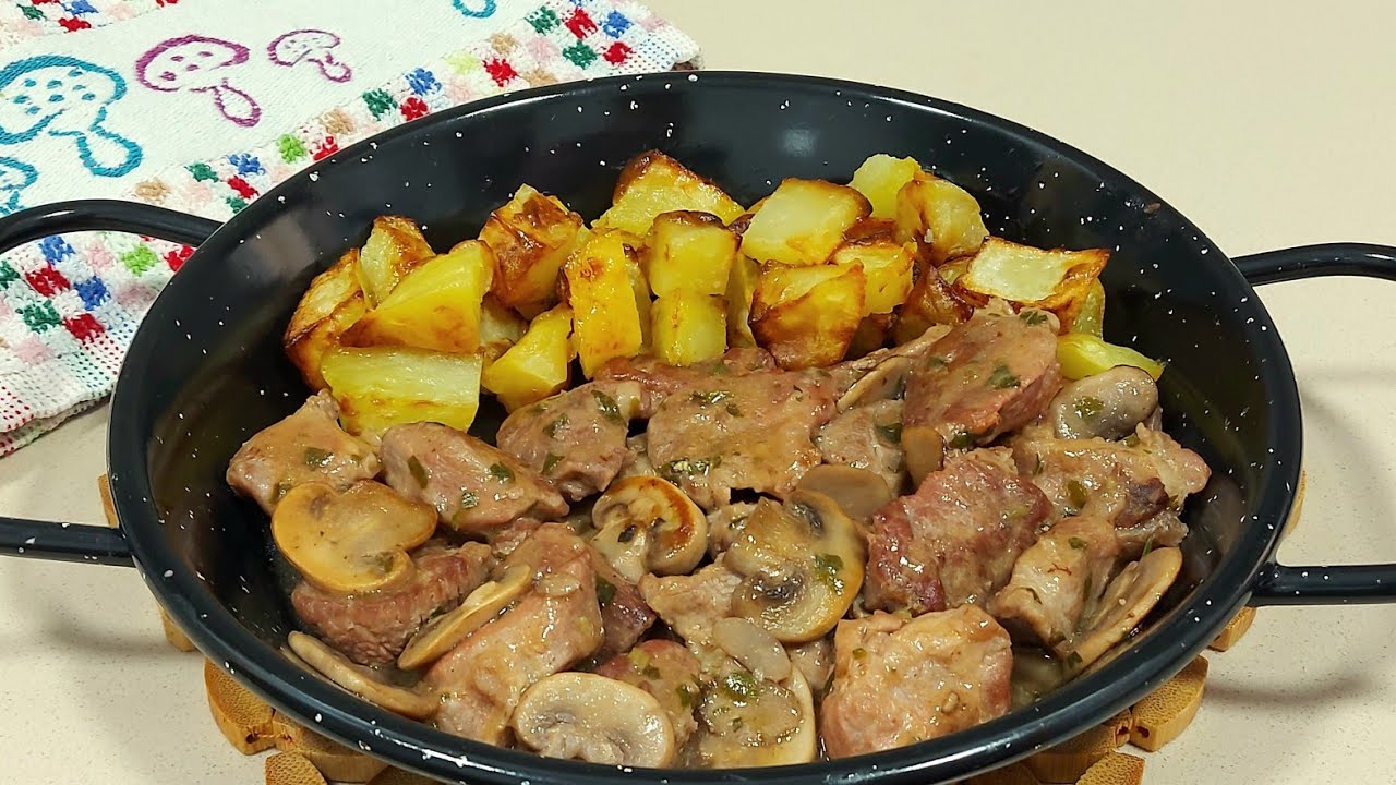 CARNE CON CHAMPIÑONES EN SALSA AL AJILLO 🧄SÚPER TIERNA ASÍ 👍// BEATRIZ COCINA
