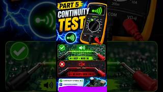 🔌 Continuity Test Explained | Multimeter Continuity Mode Tutorial | Part 5 |qwerty| #Shorts
