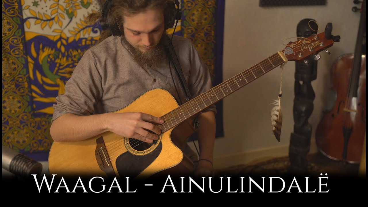 Waagal Ainulindalë Percussive Fingerstyle Guitar Bass Ebow One Man