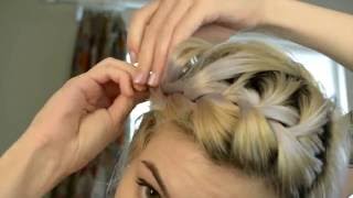 Bang braid tutorial for pixie cuts!