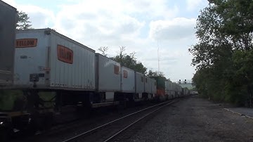 NS 4213 Leads NS 20X East through Huntingdon, PA with UP 6022 Trailing 05/19/2023