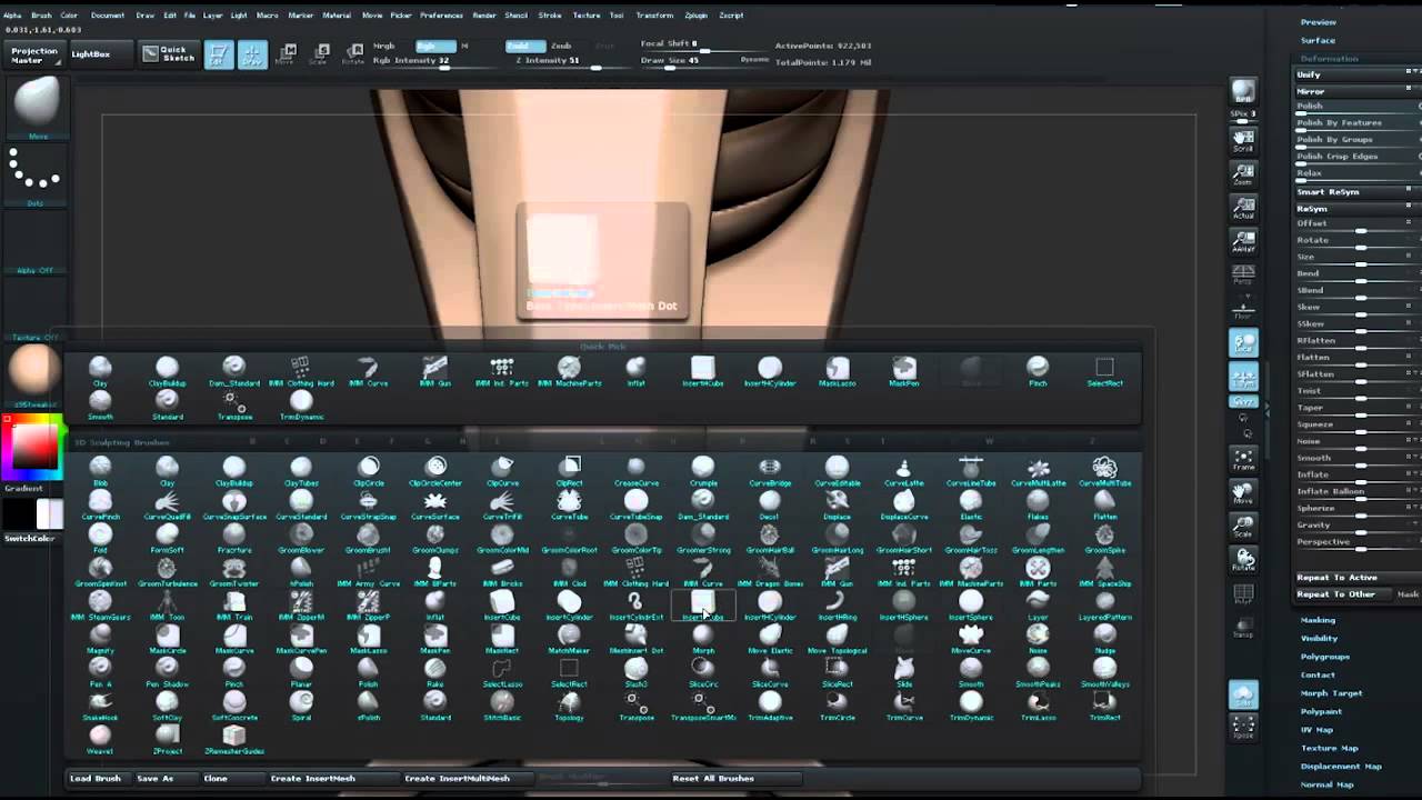 hard surface sculpting in zbrush