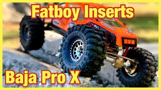 Fatboy Inserts for Proline Baja Pro X with big 30mm wide wheels