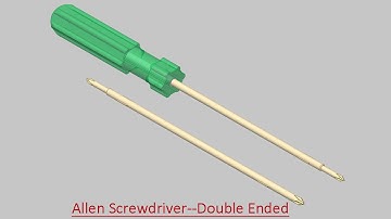Allen Screwdriver--Double Ended (Video Tutorial) Autodesk Inventor