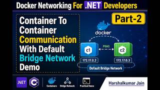 Part 2: Container To Container Communication With Default Bridge Network Demo For .NET Developers
