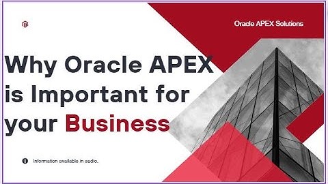 Why Oracle APEX is important for your business? #oracle #oracleapex #apex