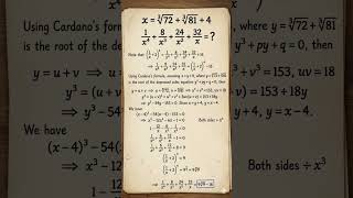 Unlocking Advanced Algebra: Cardano's Formula &amp; Polynomial Manipulation!