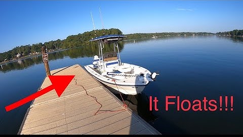 Water Testing My 20 YEAR OLD BOAT! It Floats! Plus a fish?!?