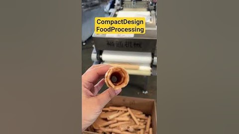 Compact Automatic Egg Roll Machine #EggRollMachine #AutomaticSnackMaker