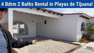 4 Bdrm 2 Baths Rental in Playas de Tijuana! (Massive Backyard!) 🏠🌳🇲🇽