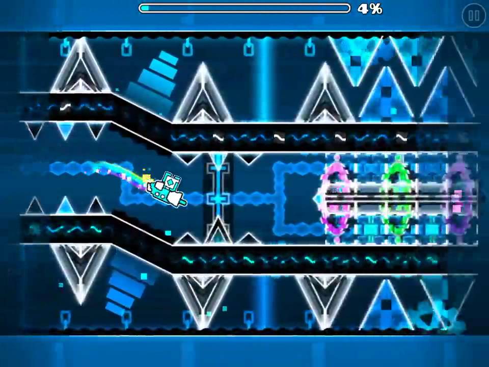 Geometry dash impossible level galatic fragility 10% - YouTube