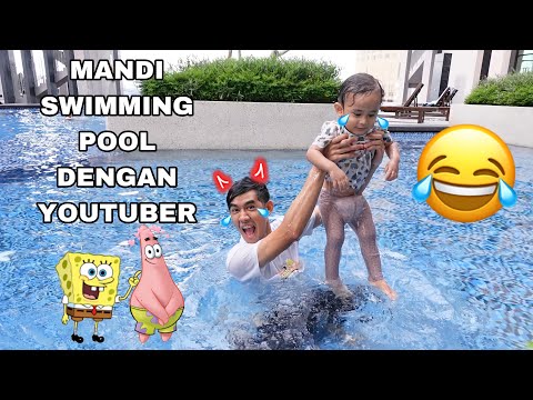 MANDI SWIMMING POOL DENGAN YOUTUBER 😂