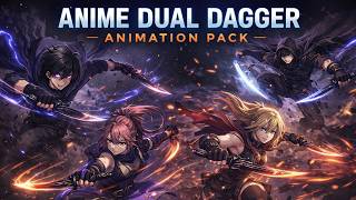 Anime Dual Dagger Animation Pack I Available for Purchase