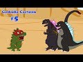 Godzilla, Shin Godzilla, Dinosaur - THUNDER RED - Funny #5 | Godzilla Cartoons