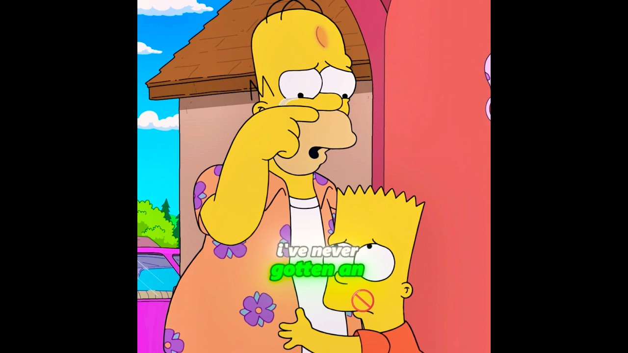 Bart Finally Hugs Homer #animation #thesimpsons #bart #homer #shorts