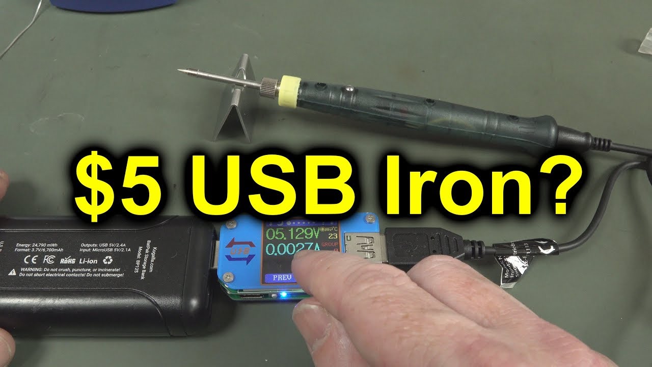 Displacement Afgang til side EEVblog #1113 - Is a $5 USB Soldering Iron Useful? - YouTube