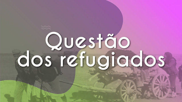 Refugee issue - Brasil Escola