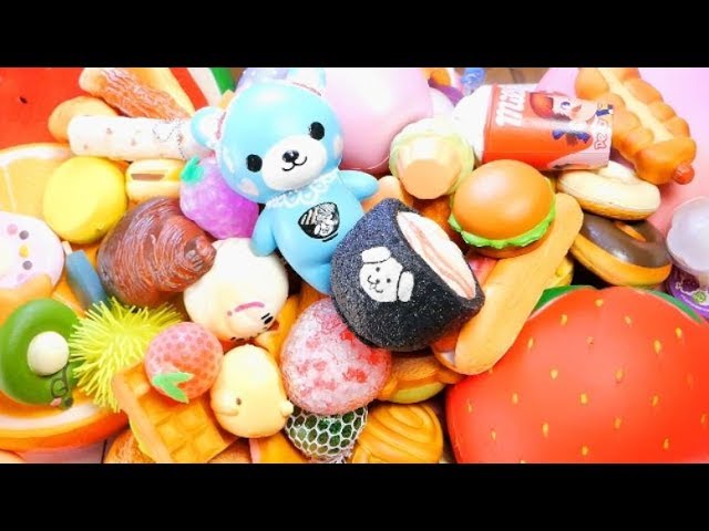 ASMR】Japanese Cute Squishy Squeeze スクイーズ大量【音フェチ