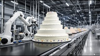 Inside a Modern Cake Factory: From Batter Mixing to Fully Frosted Cakes (Full Process)