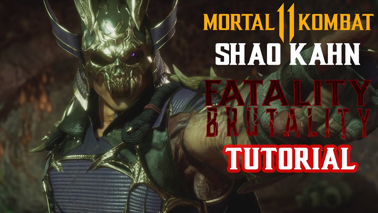 MK11 tutorial How to Perform Every SHAO KAHN Brutality and