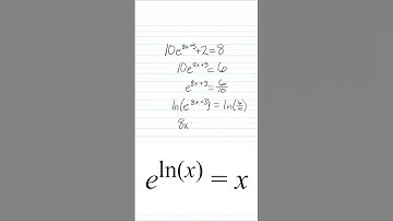 How to Solve Exponential Equations Using Natural Logs | #shorts #maths #exponentialequations #math