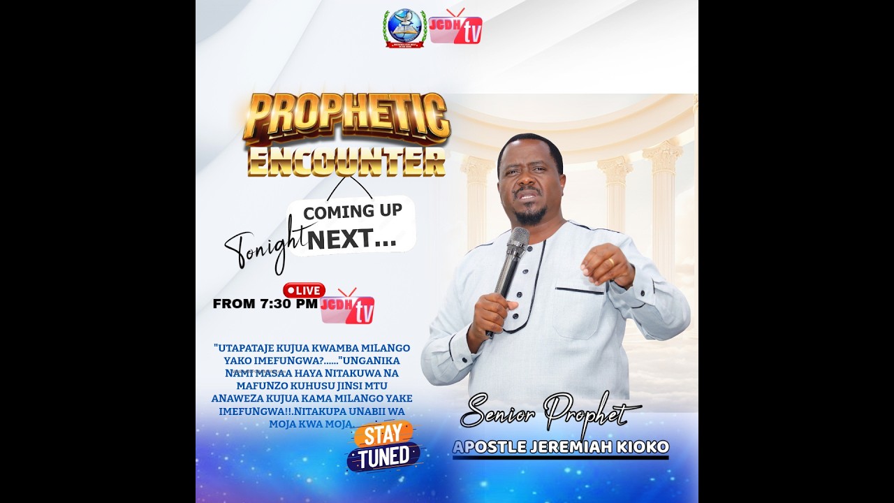 PROPHETIC ENCOUNTER LIVE WITH SENIOR PROPHET.