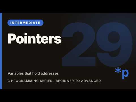 C Programming Tutorial #29: Pointers: The Big Idea | Learn C (Intermediate)