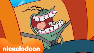 SpongeBob | Tn. Krabs dan Plankton Ke Sekolah! ⭐️ | Nickelodeon Bahasa