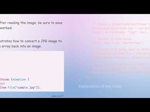 How to Convert byte[] to JPG Image in Java