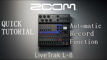 Zoom LiveTrak L 8 auto record