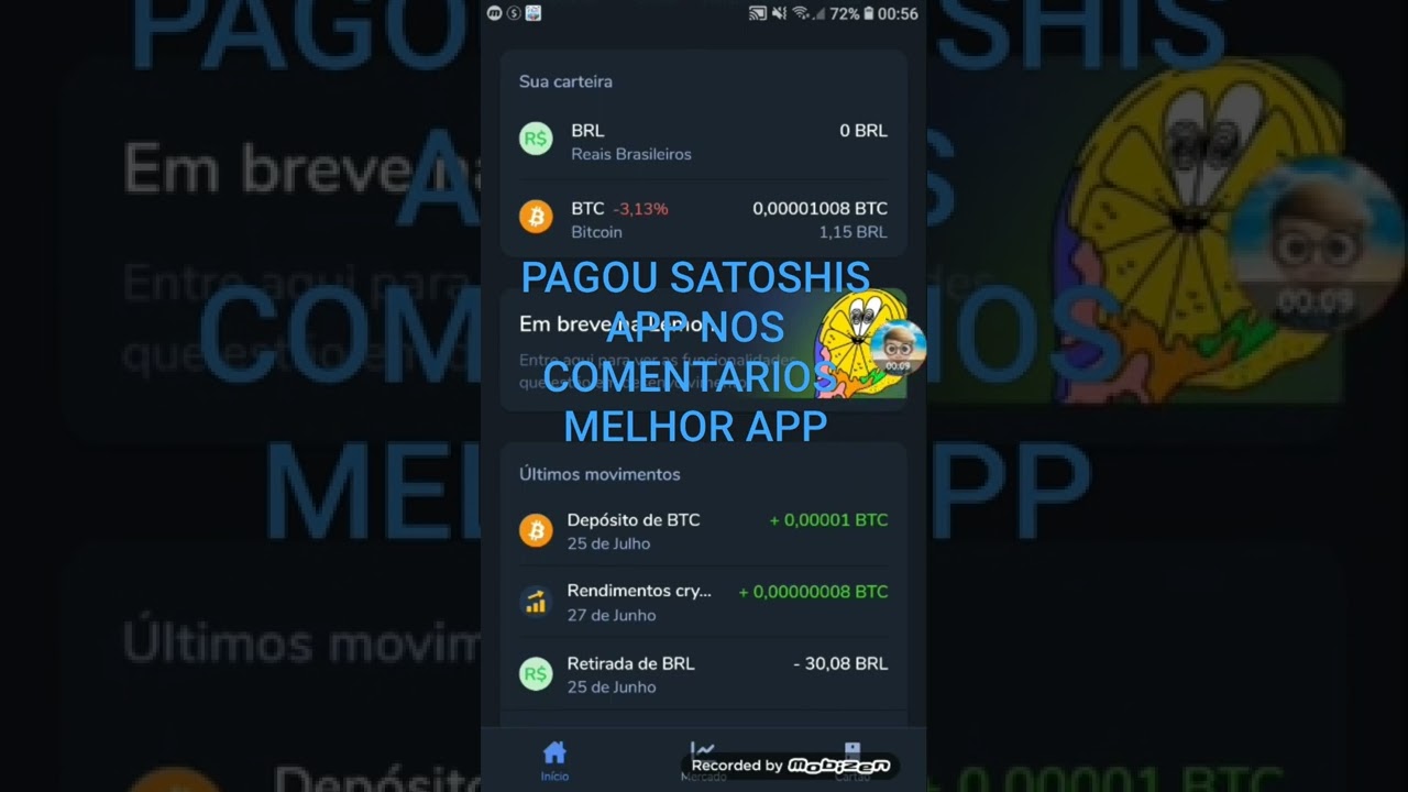 PAGOU MELHOR APP HOJE PARA GANHAR SATOSHIS BTC
