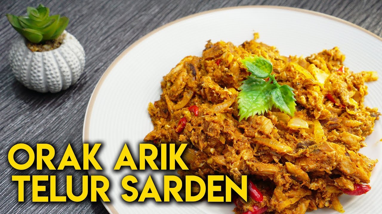 Cara Mudah Membuat Orak Arik Telur Sarden Youtube