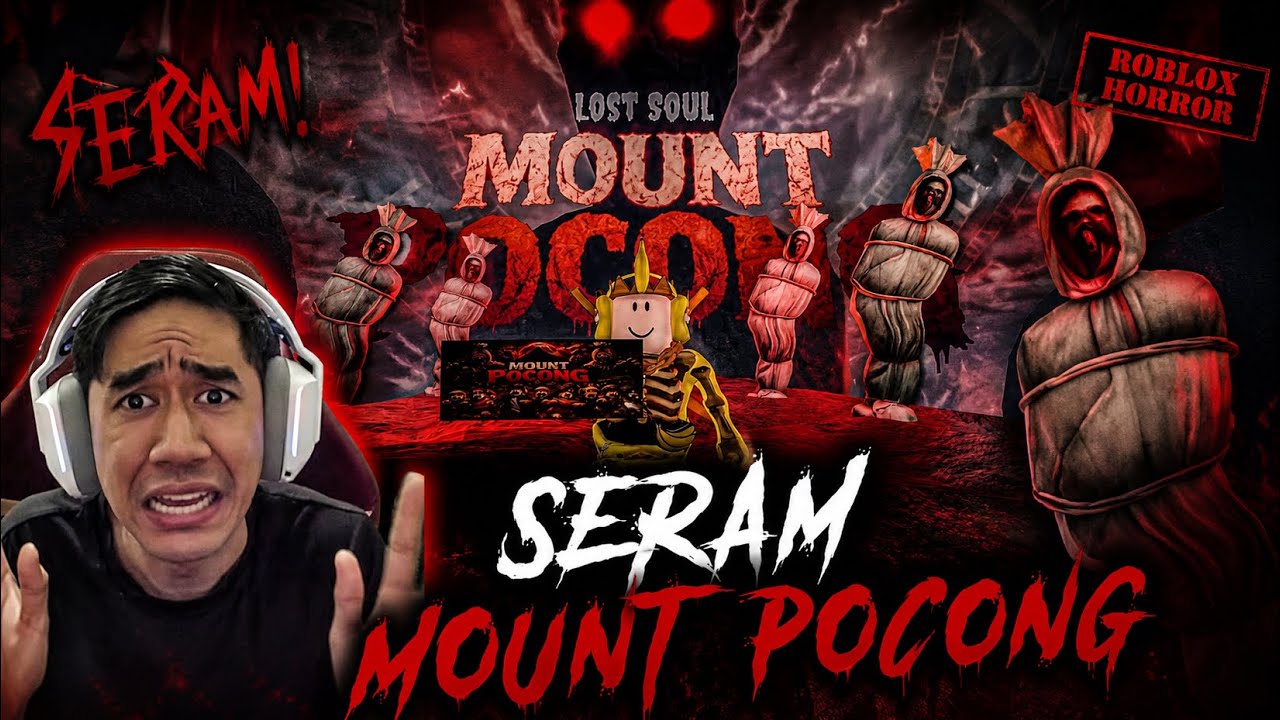 SERAM MOUNT POCONG 😈 24 JAM DAKI GUNUNG POCONG ROBLOX 😂