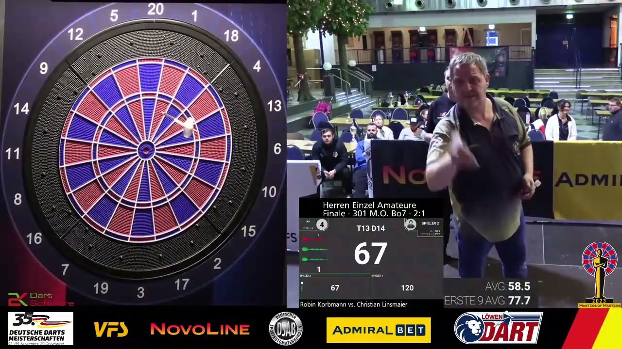 35. DM Geiselwind Herren Einzel Amateure Finale (Korbmann vs Linsmaier)