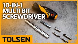 TOLSEN 10-in-1 Multi-bit Screwdriver 20046