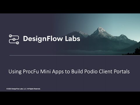 Using ProcFu Mini Apps to Build Podio Client Portals - YouTube
