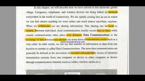 chap # 3 Introduction of Data Communication &Components,11th Class ICS Computer Science ,Textbook
