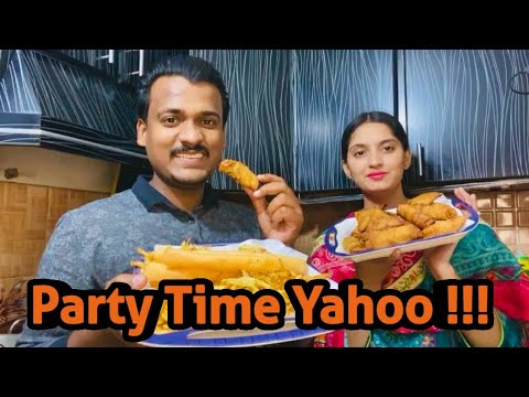 Yahoo ! It's Party Time 😀 // Husband Se Sari Cooking Karvai 🫣