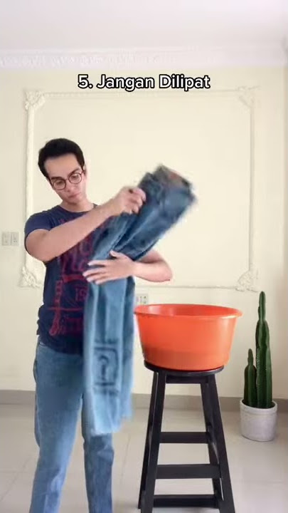 Kalau jeans kamu rusak dan luntur mungkin kamu salah nyuci #gayadirumah #fashion #samasamagaya