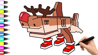 Como Dibujar A Reindeer Tralala - Steal A Brainrot Roblox