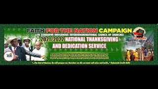 30th December: 2022/2023 NATIONAL THANKSGIVING AND DEDICATION SERVICE