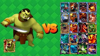 Orc Warrior Vs All Cards Castle Crush