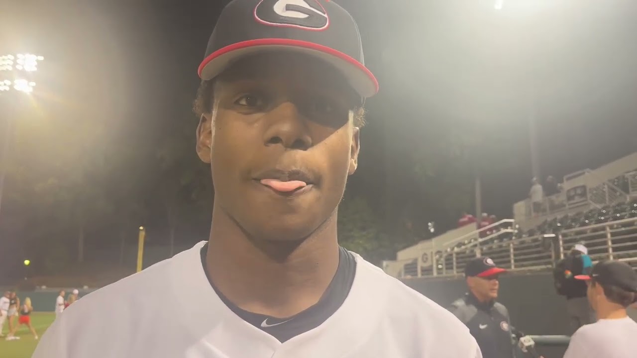 Jaden Woods had a big night coming out of the pen for Georgia and talks about it here.