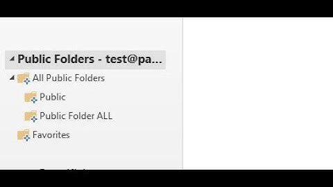 How to Find Public Folders in MS Outlook 2016