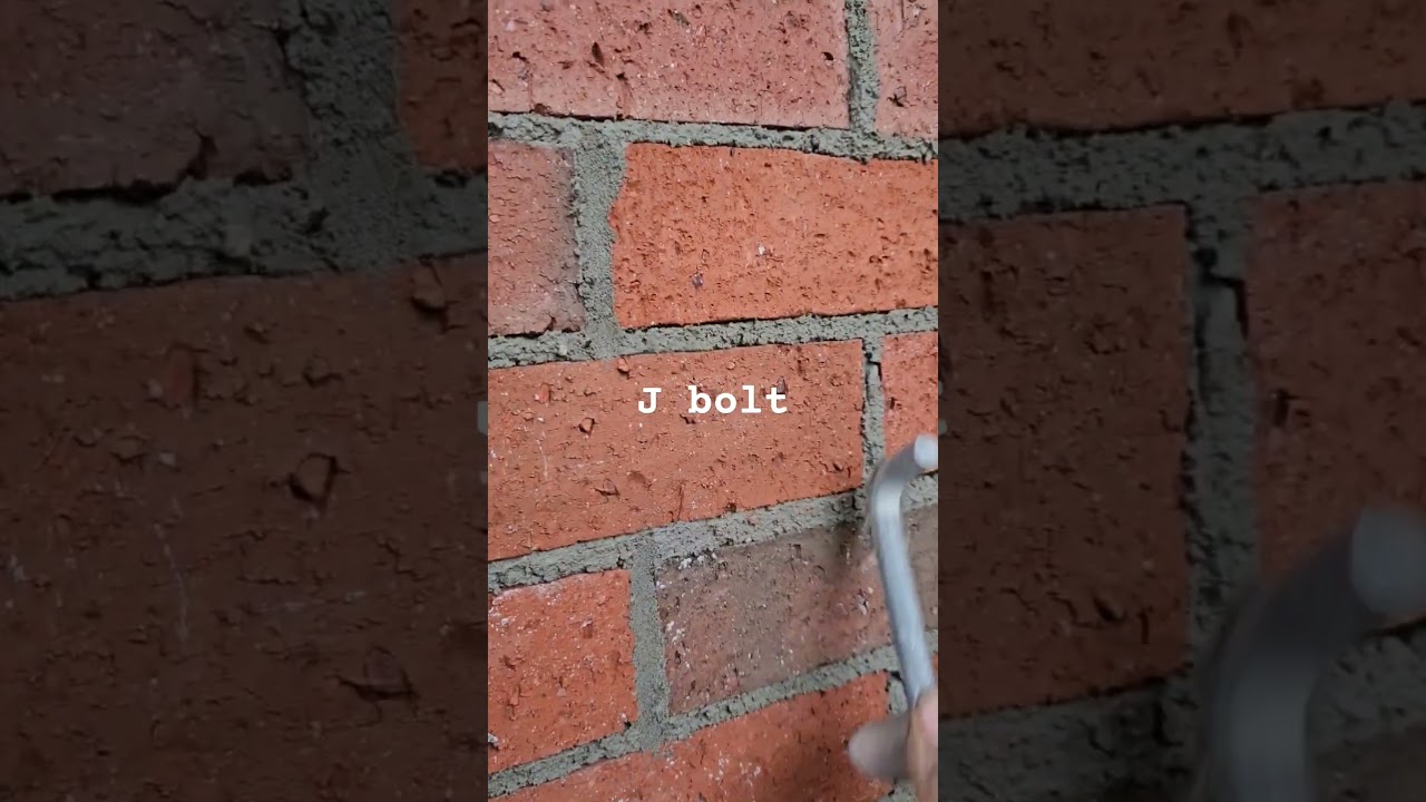 Striking the head joints 1st. tooling the brick joints. 