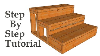 How To Build Small Stairway With Measurements And Assembly Methods  Construction Tutorials