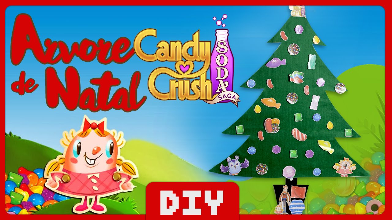 Árvore de Natal do Candy Crush | DiY Geek decoração natalina com pinhas