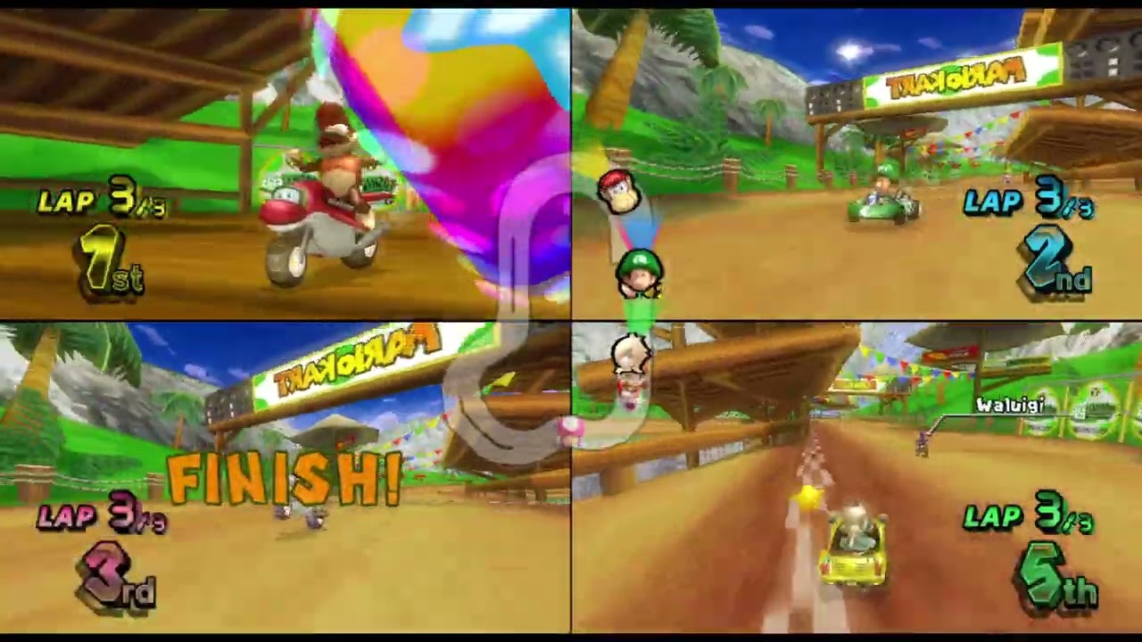 Mario Kart Wii ✦ 4 Players #159 Shell Cup Mirror